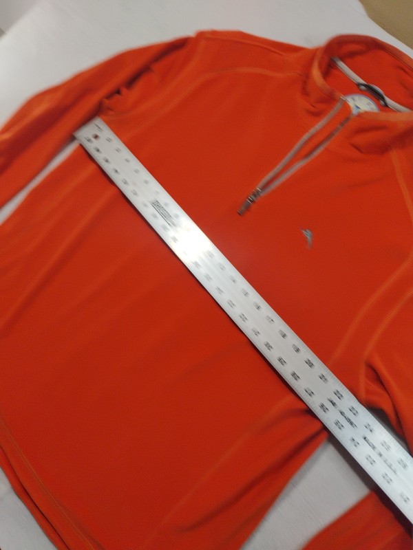 Tommy Bahama Paradise Tech 1/4 Zip Pullover Mens Fleece Sweater Orange Velour XL gallery