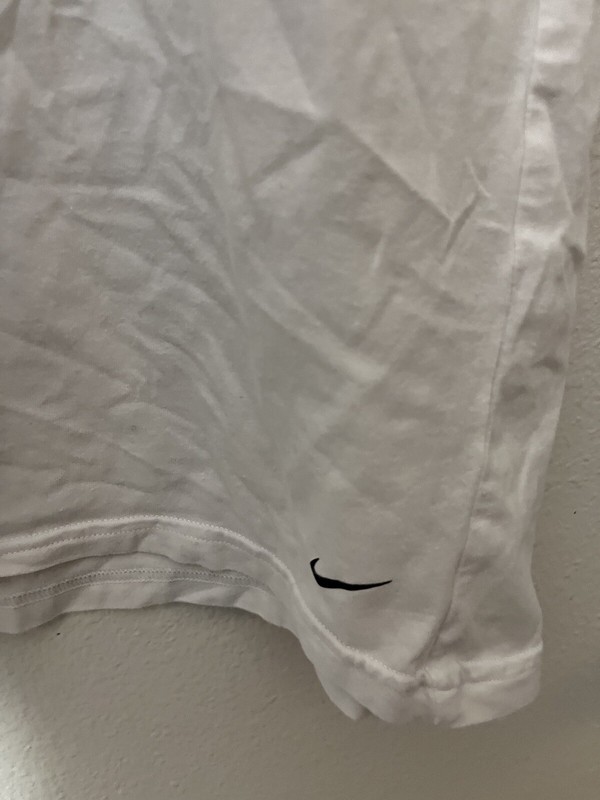 Nike Tee Dri Fit Solid Dri-fit T-shirt Mens White Sz Large gallery