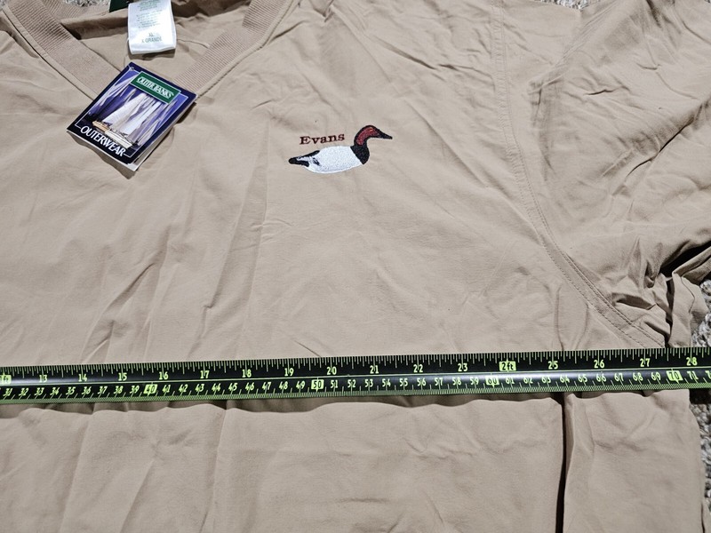 Outer Banks Outer Wear XL Golf Pullover Long Sleeve V Neck Evans DUCK Logo gallery
