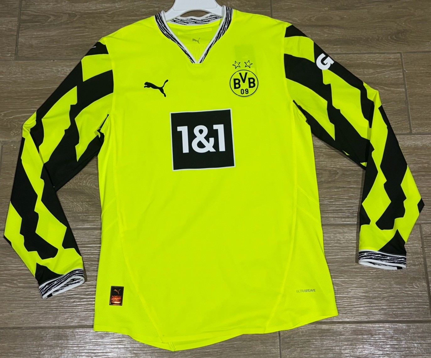 New Puma BVB Authentic Anniversary Jersey Men's Sz S Neon Black 777596 04 gallery