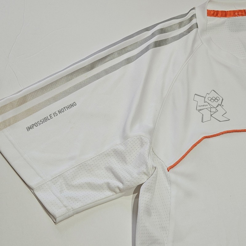 RARE Adidas ClimaCool London Olympic “Impossible Is Nothing” Soccer Jersey Sz L gallery