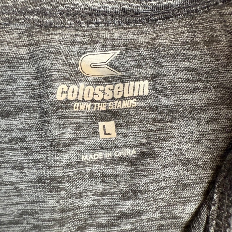 Oklahoma Sooners Colosseum Pullover Gray Red Quarter Zip Men's Size L gallery