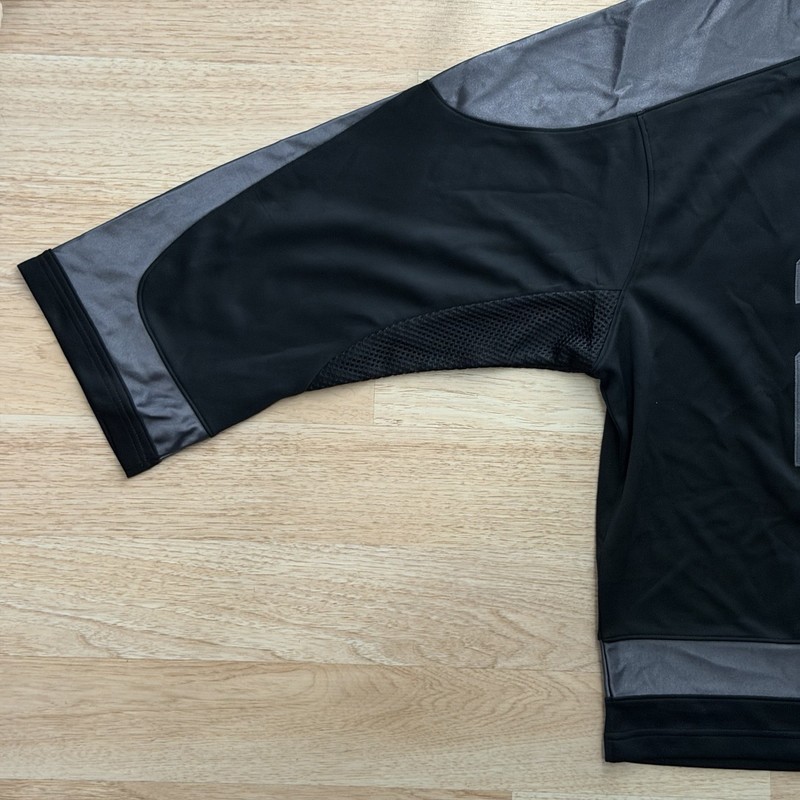 Size L - Jordan Brooklyn Collegiate Hockey Jersey Black Grey HV0109-010 (New) gallery