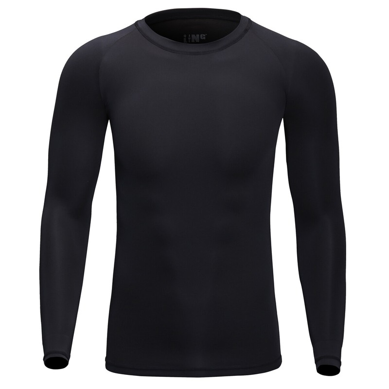 Mens Soft Long Sleeve Johns Underwear Cold Weather Warmer Basic Crew Tops Shirt gallery