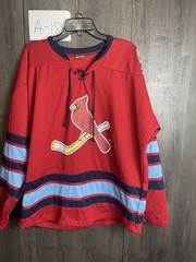 St Louis Cardinals Hockey Jersey Mens XL Long Sleeve St Louis Blues Giveaway