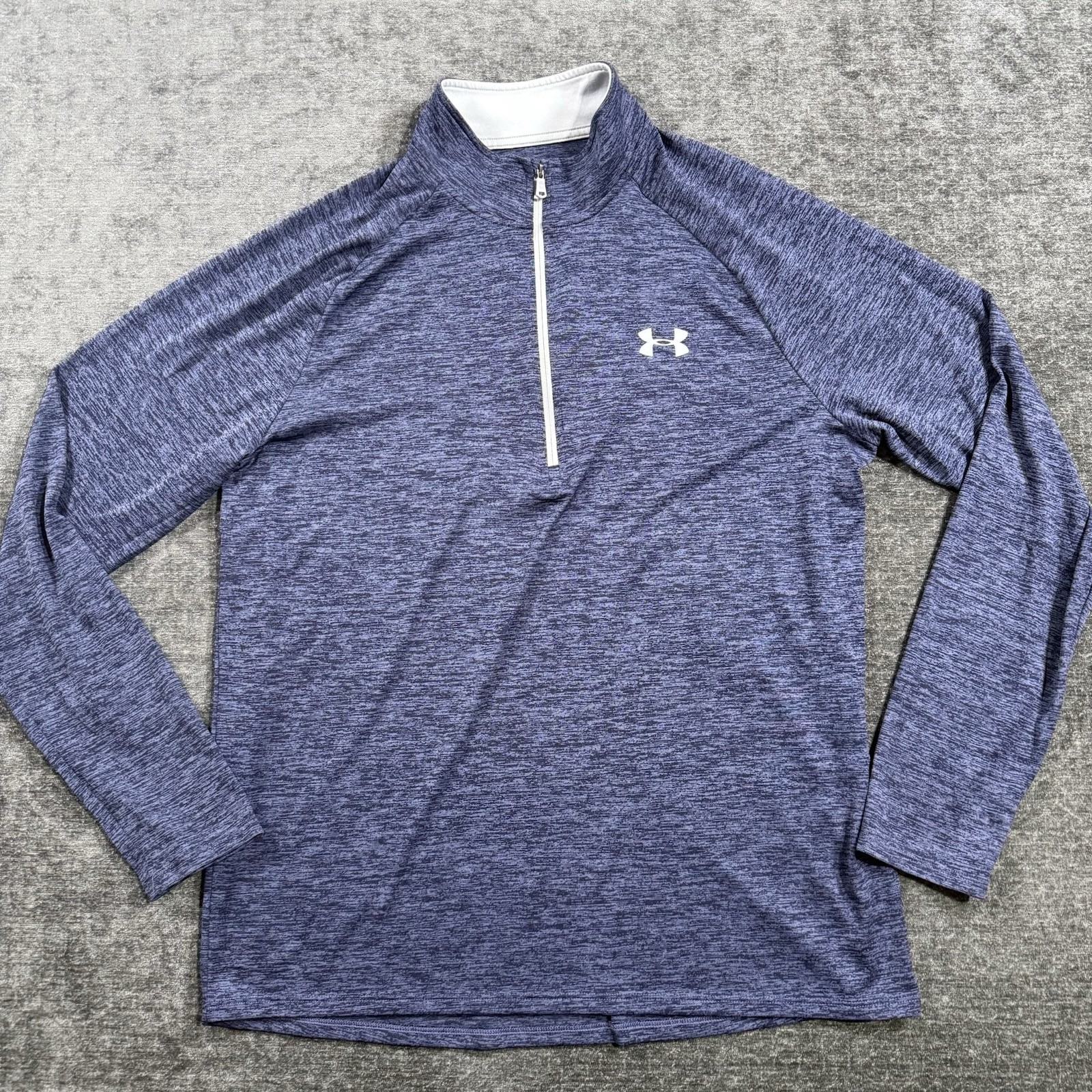 Under Armour Men’s Large Blue Performance Quarter Zip Pullover HeatGear Loose gallery