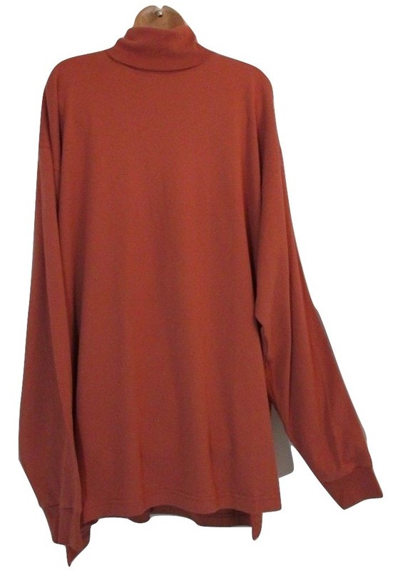 Tom James Men's Turtle Neck Cotton Long Sleeve Shirt L LT XL XLT XXL 1X 7 Colors gallery