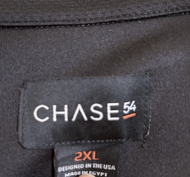 Chase 54 Black Long Sleeve 1/4 Zip Shirt 2XL NWOT Medium Weight Men’s gallery