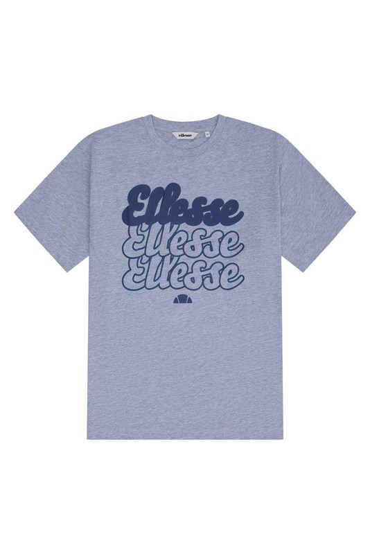 Ellesse 3 Pack T-Shirts Men’s Crew Neck Graphic Logo Grey Navy White Bundle Tees gallery
