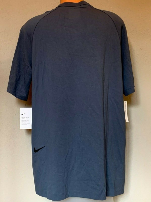 Nike Tech Pack T-Shirt Top Short Sleeve Sportswear Blue AR1580-418 $70 Men's XL gallery