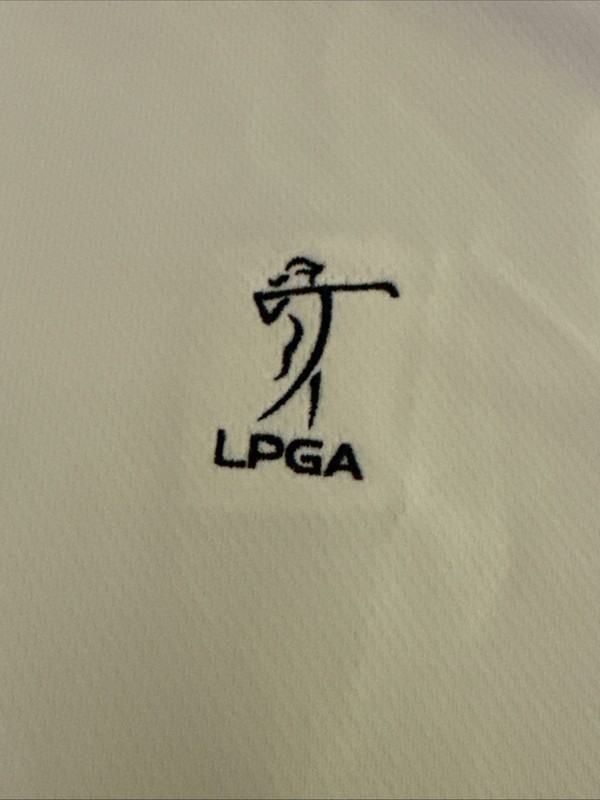 Under Armour Pullover Mens Large White LPGA UPF 50 1/4 Zip UM1223 gallery