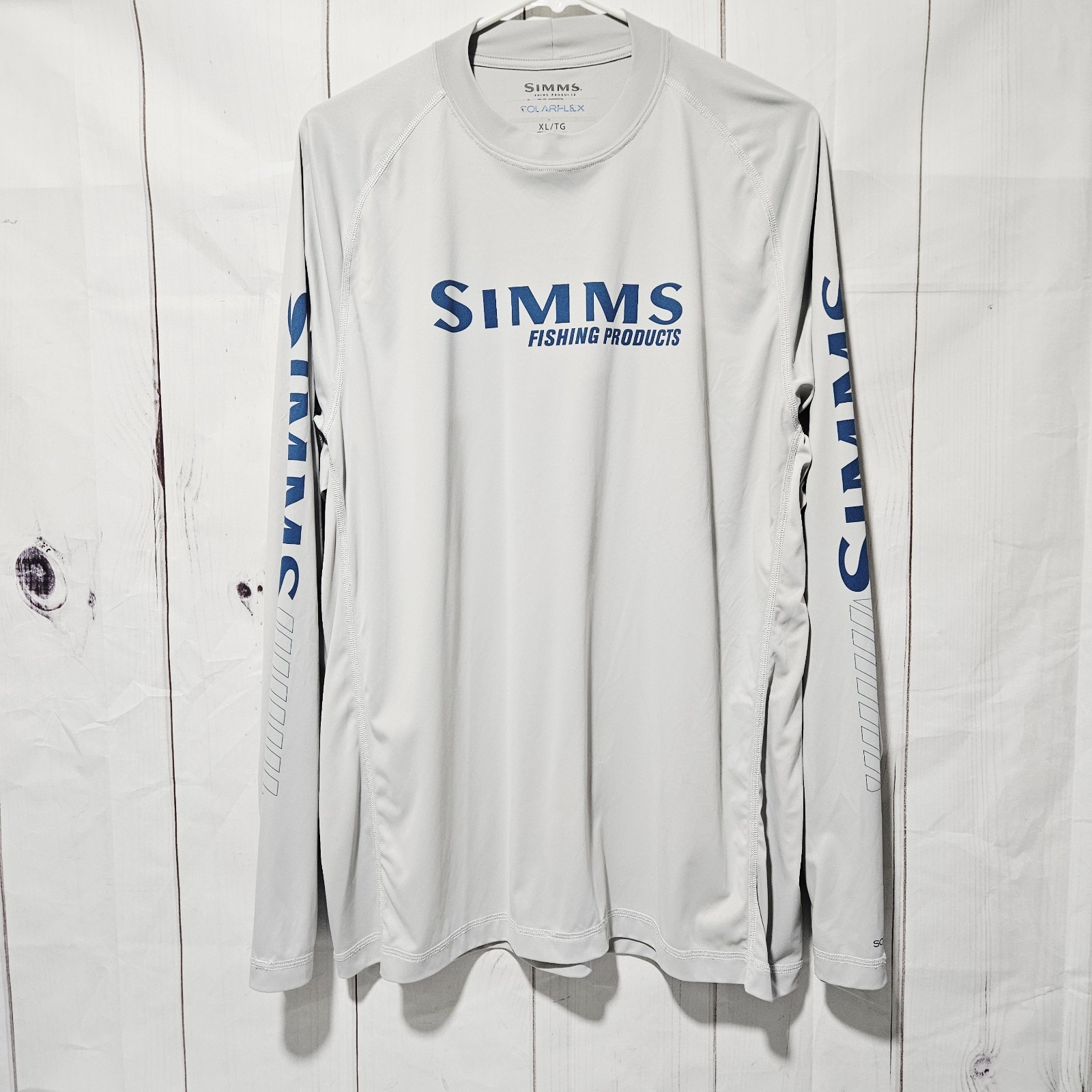 Simms SolarFlex Shirt Mens XL Long Sleeve UPF 50 Fishing Performance gallery