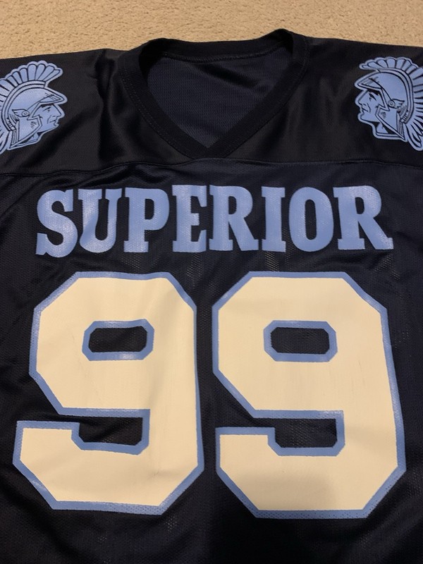 Vintage Superior Spartans Wisconsin Highschool Football Jersey Cropped 90’s XL gallery