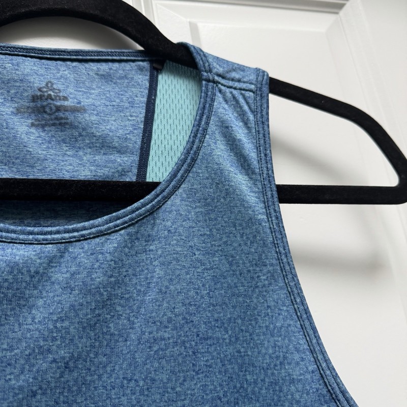 Prana Breathe Athletic Yoga Lightweight Racerback Tank Top Blue Small Unisex gallery