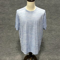 Zelos Shirt Mens XL Blue Zelos Flex Striped Crewneck Athletic T-Shirt Tee
