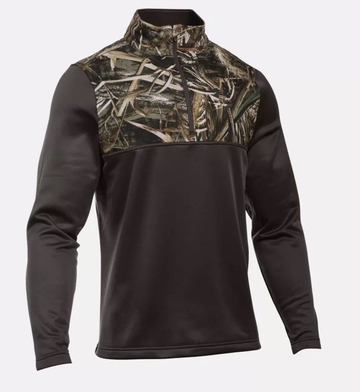 Under Armour Mens UA Caliber188 Zip Medium True Gray Heather NWT $70 1259217 XL gallery