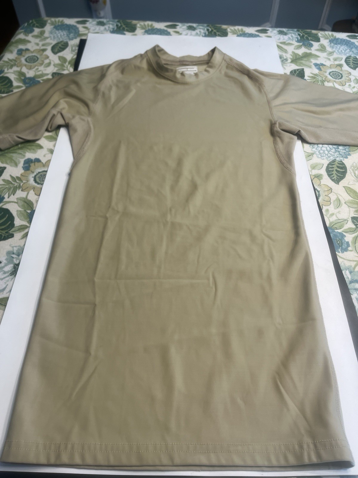 5.11 Tactical Compression Tan Short Sleeve Tee Shirt Sz M gallery