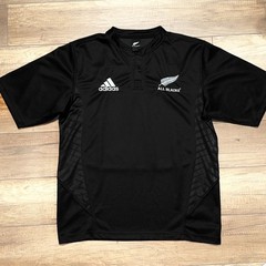 Vintage New Zealand All Blacks Rubgy 2007 Throwback Adidas Union Jersey Mens XL