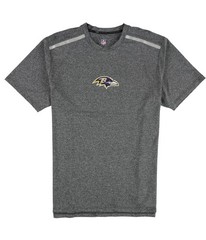 G-III Sports Mens Baltimore Ravens Logo Graphic T-Shirt, Grey, Large