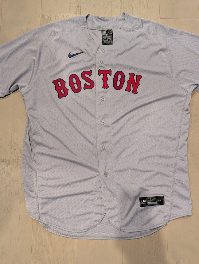 Nike Authentic Boston Red Sox Vapor Elite Base Alternate Grey Jersey 52 gallery