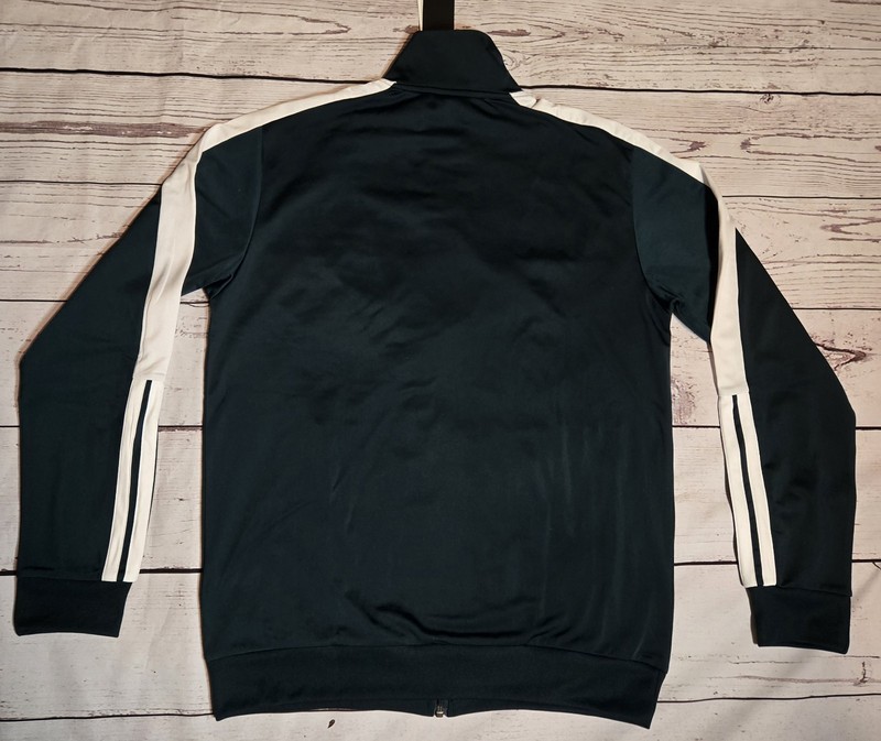 Adidas NWT Track Top/jacket Multi Sport full zip Dark green Med Mens gallery