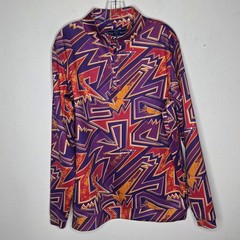USA Palm Infinity 1/4 Zip Activewear Men L Multicolor Abstract Preppy Limited Ed
