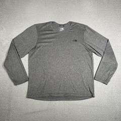 The North Face Shirt Mens Large Gray Outdoor Hiking Casual Preppy Logo Baselayer