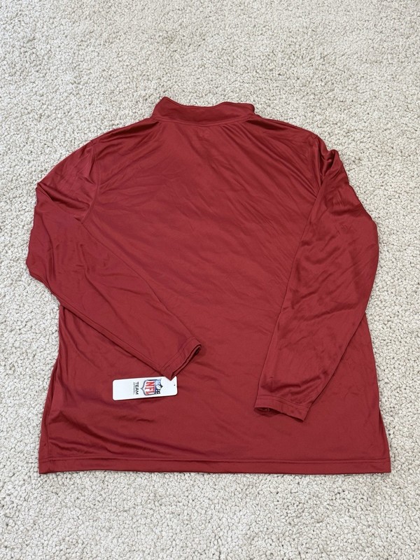 BNWT NFL TEAM APPAREL ARIZONA CARDINALS 1/4 ZIP LIGHTWEIGHT PULLOVER ADULT XL gallery