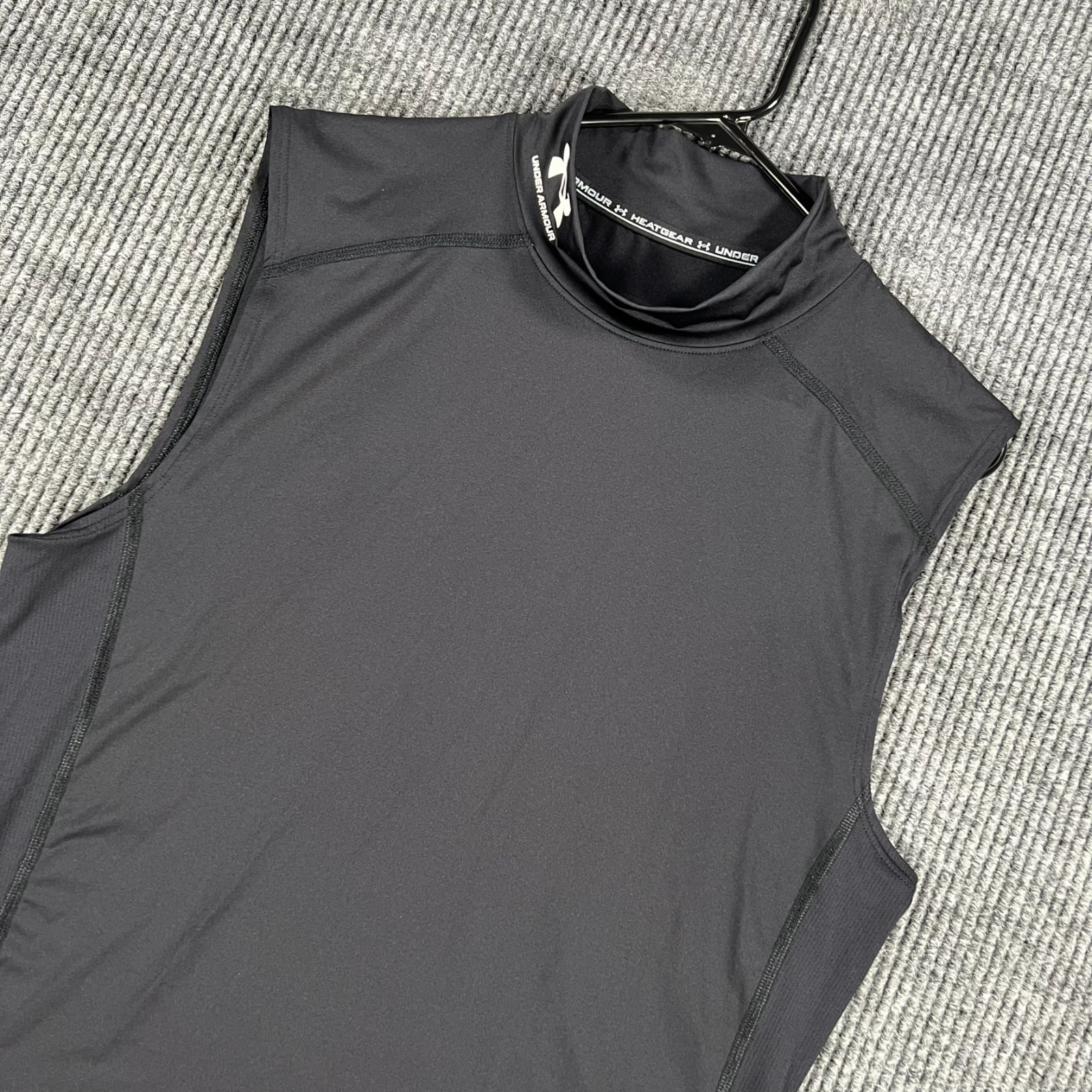 Under Armour Compression Tank Top Shirt Mens XL Extra Large Black Active gallery