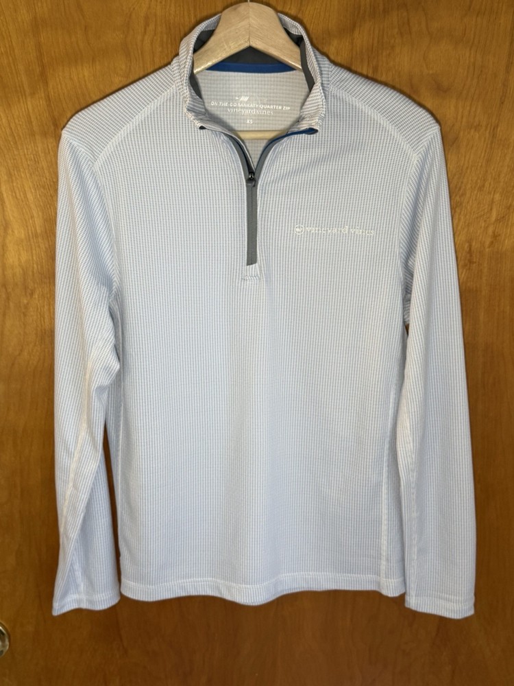 Vineyard Vines Pullover Mens XS On The Go Sankaty Quarter Zip Golf Preppy Travel
