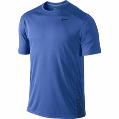 NWT Nike Training Dri-FIT Zoned Cooling Mesh Mens T-Shirt Blue, Large