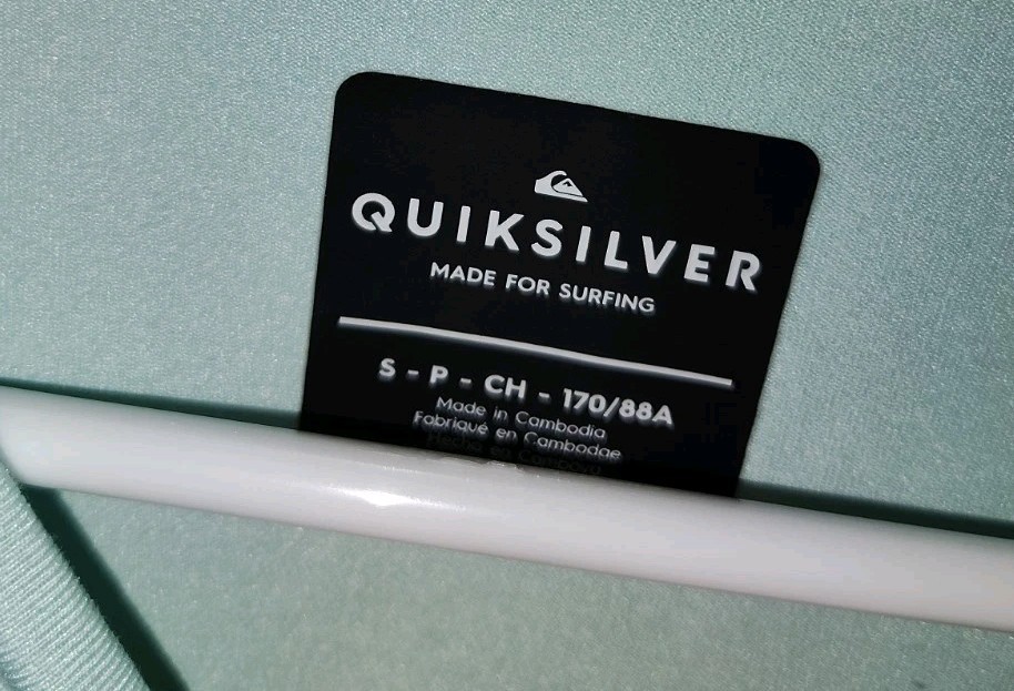 Quicksilver Long Sleeve Quick Dry Surfing Shirt Light Blue Mens Small 36" Chest gallery