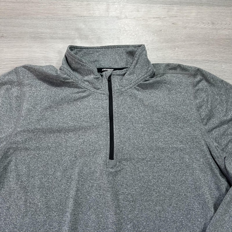Nike Element Dri-FIT Pullover Mens Large Gray 1/4 Zip Long Sleeve Top 504606-064 gallery