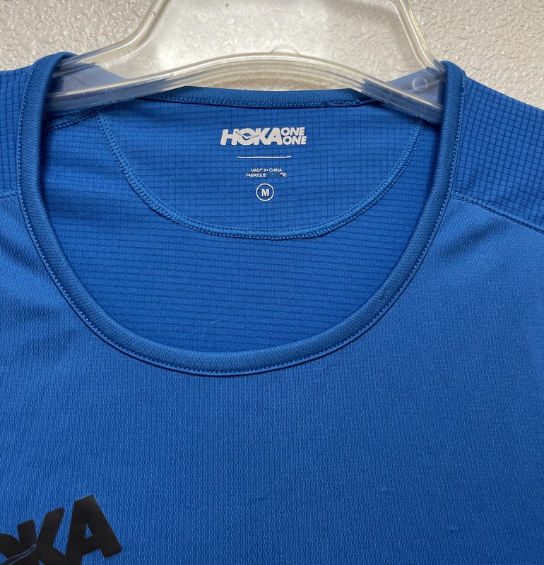Hoka One One, Men's Performance Running T Shirt, Blue Sz M gallery