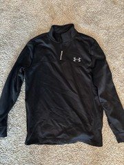 Under Armour Cold Gear Men’s Quarter Zip Pullover Size Medium Black