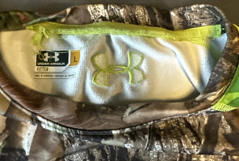 Under Armour Men’s Size L Fitted Real Tree Camo Scent Control Stretch W Pants gallery