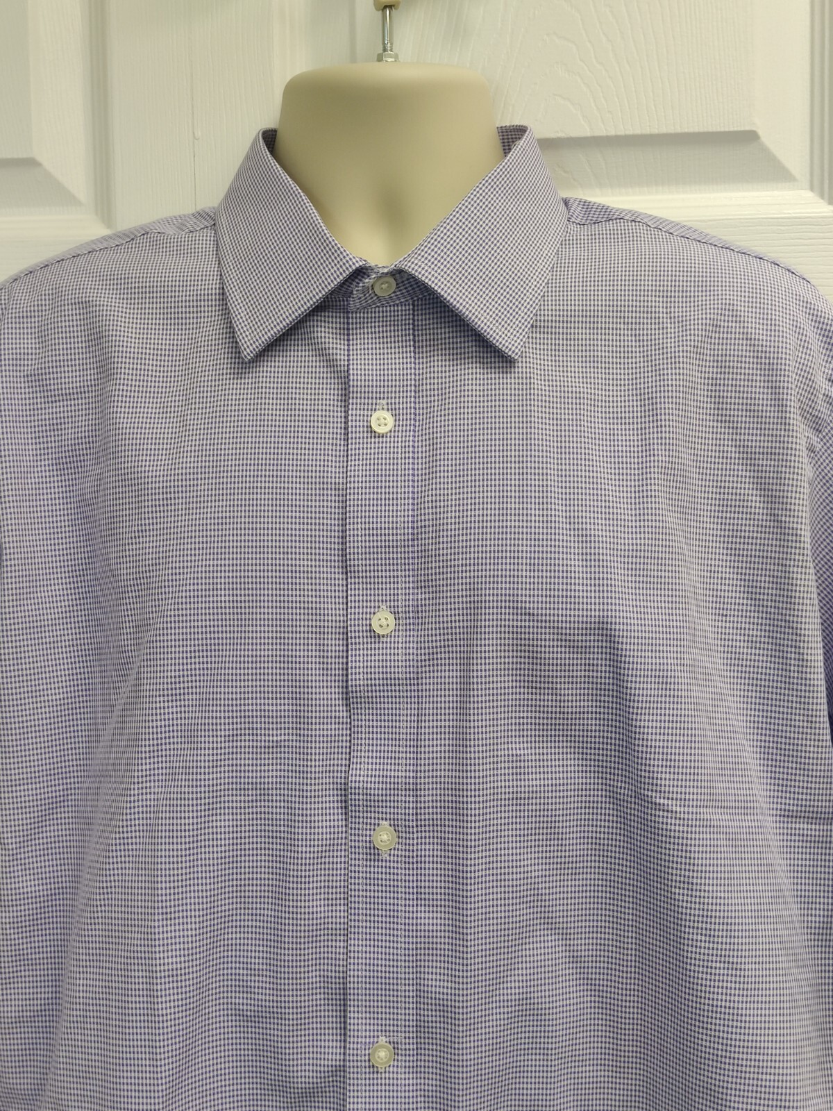 Sean John Mens Tailored Fit Button Up Dress Shirt voilet 17 gallery