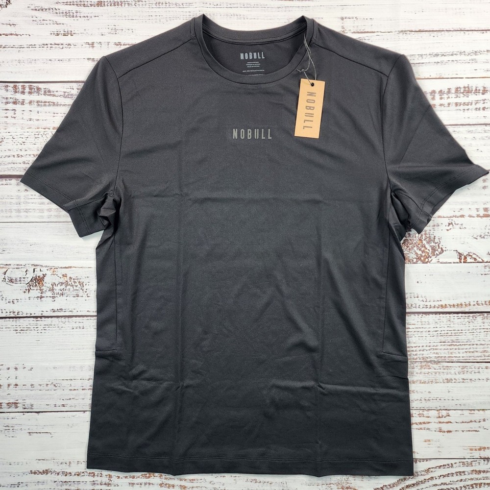 NOBULL M Tech Tee Performance Training Short Sleeve Shirt Black Mens Medium NWT