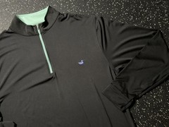 Southern Marsh FIELDTEC Performance 1/4 Zip Pullover Black Mens Size LARGE