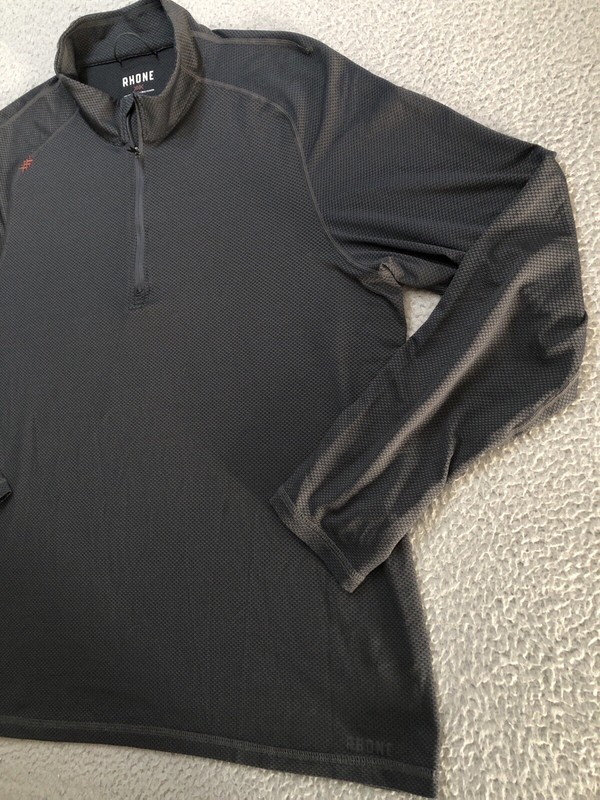 Rhone Shirt Mens Large Gray Performance Exercise Running Lightweight Wicking gallery