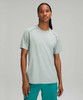LULULEMON Metal Vent Tech Short Sleeve 2.0 Stripe White / Tide Water Men Medium gallery