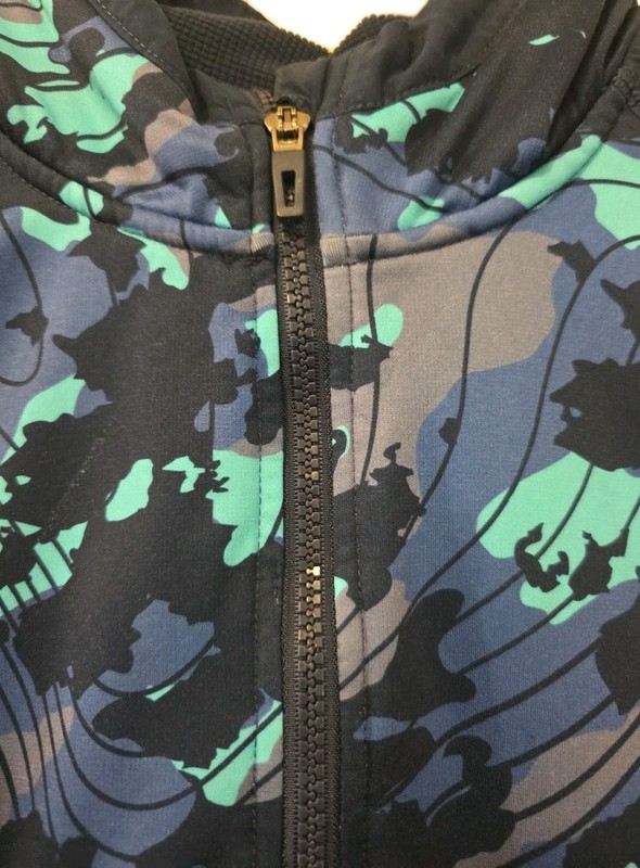 Athletic Works Light 1/2 Zip Hooded Pullover Shirt Sz XL (14-16) Husky Blue Camo gallery