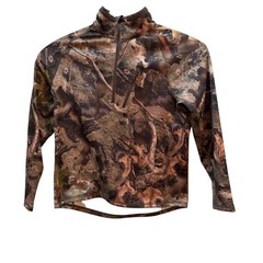 NOMAD Mossy Oak Camo 1/4 Zip Pullover Long Sleeve Shirt Men’s Size L