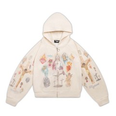 We Are Righteous “Ultimate Sacrifice” Thermal Zip Up (Cream)
