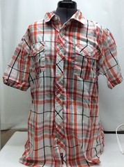 South Pole Extra Large Men’s Athletic Collection. Button Down Red White Plaid