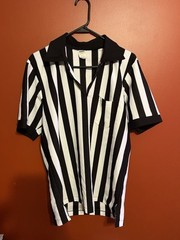 Vintage BIKE Referee 1/4 Zip Polo Shirt Sz Large Pocket 80s-90s Made In USA