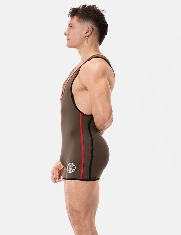 Barcode Berlin Allan Singlet (Titanium-Black-Red & Darkarmy-Red-Black) gallery