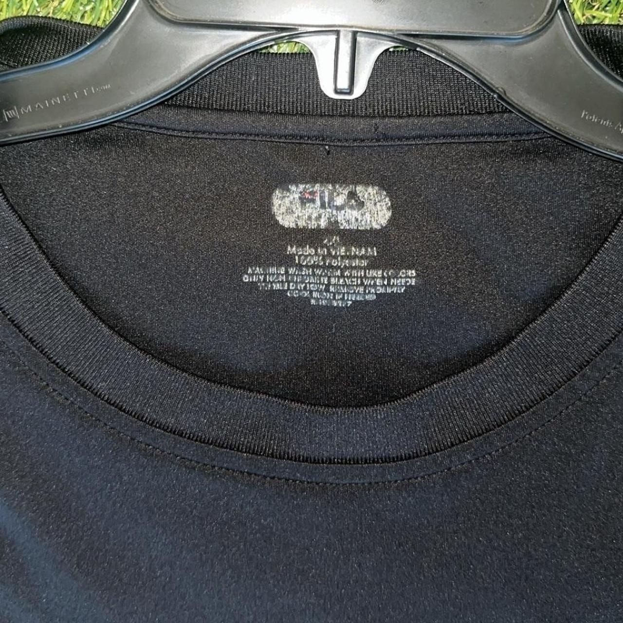 Fila Sport Athletic Performance T-Shirt Black Red XL gallery