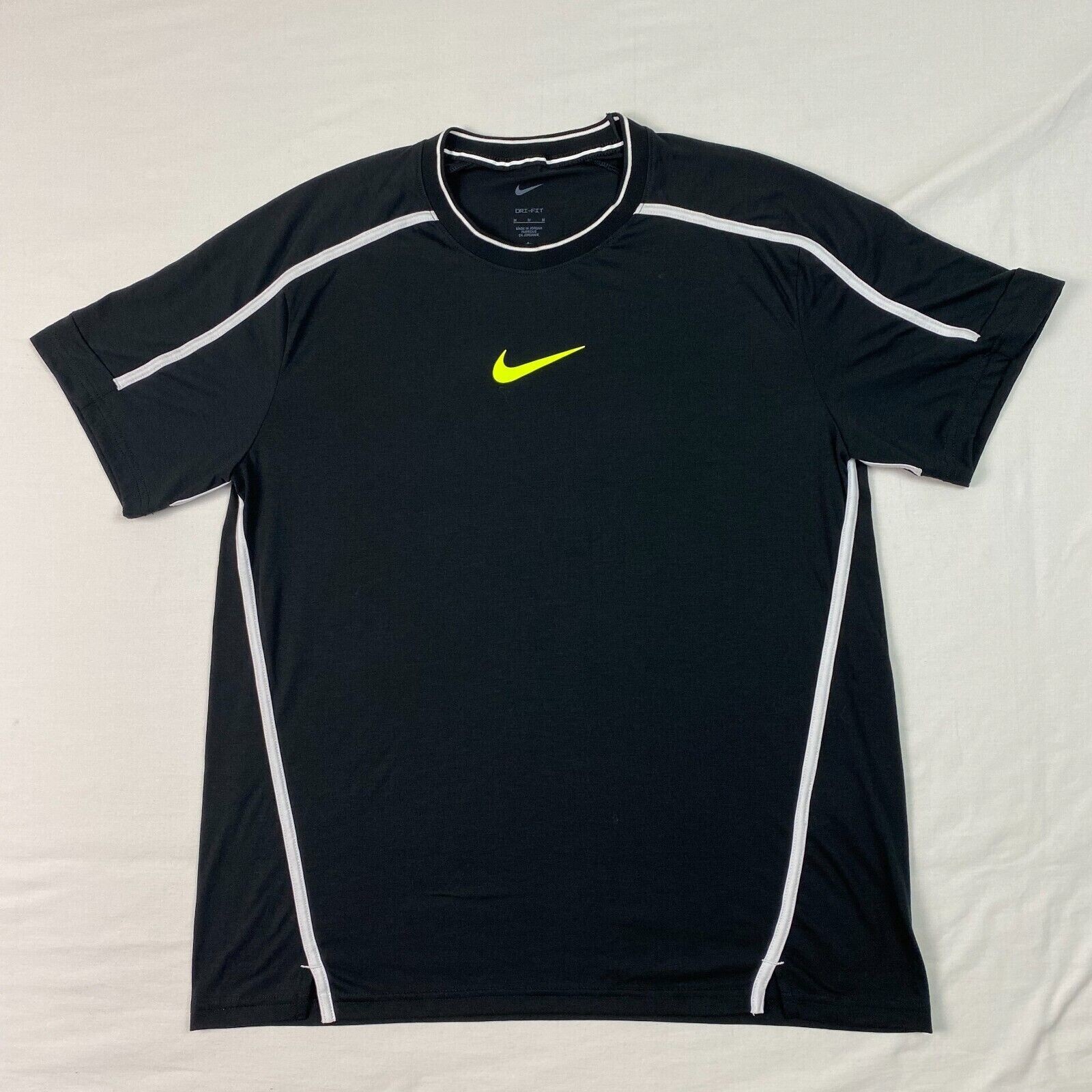 Nike Dri Fit Black/White/Volt Training SS Top Mens Size L (DR8820-010) gallery