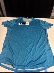 Adidas Supernova TKO Reversible Mens Gray Teal Short Sleeve T Shirt Tee Medium